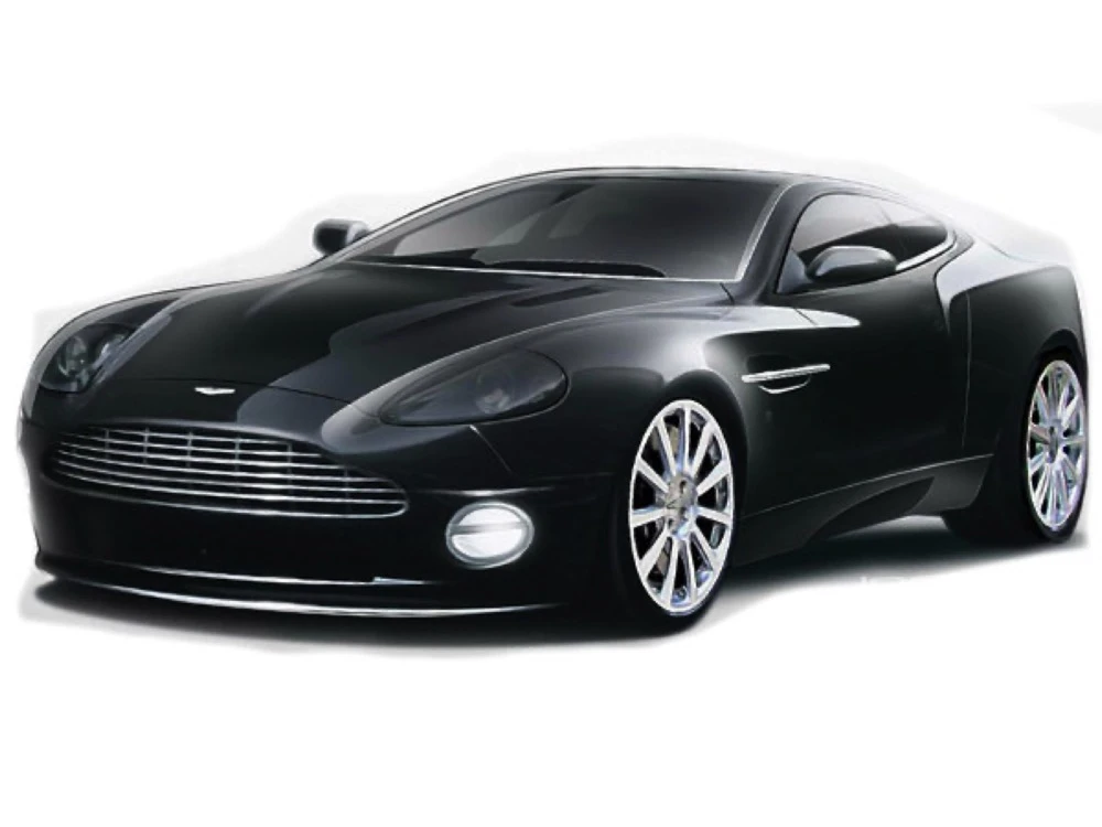 Aston Martin Vanquish coupe with built-in washer