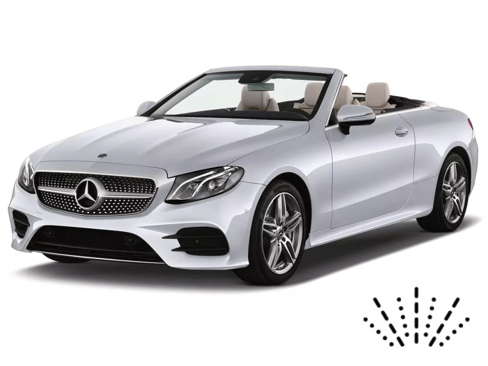 Mercedes E-Class A238 cabrio with built-in washer