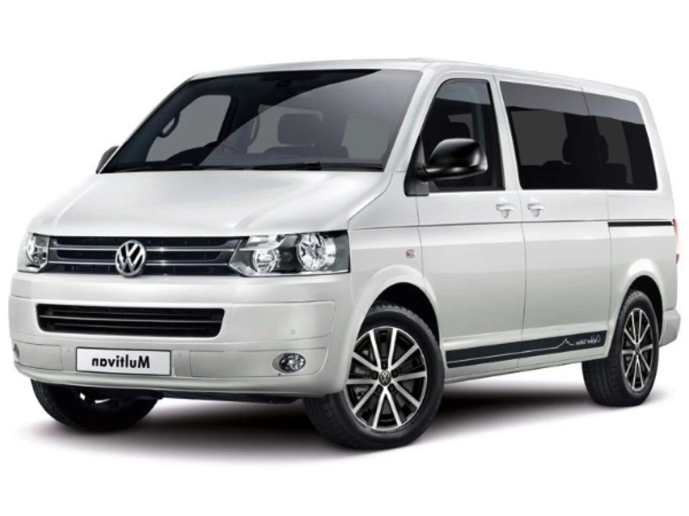 Volkswagen Caravelle T5 7E, 7F facelift, slim push button wiper arm, lift-up rear door