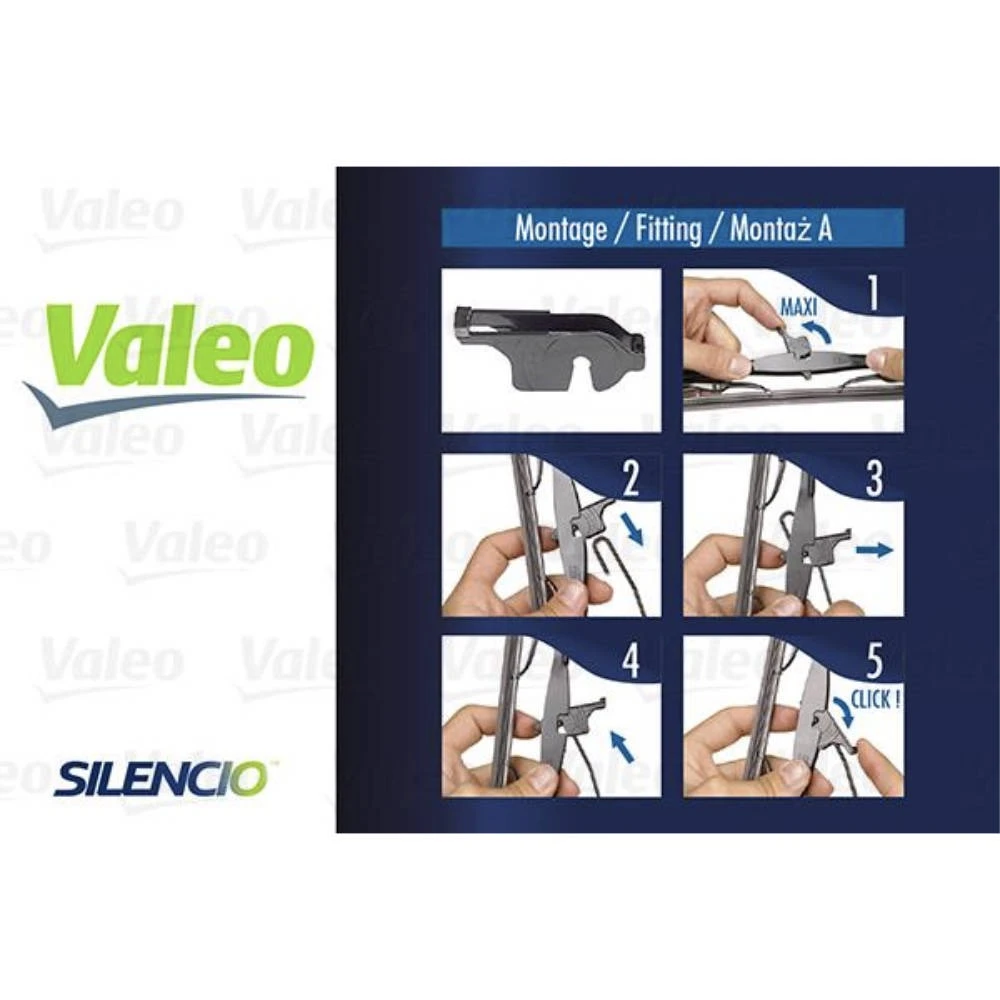 Каркасные дворники VALEO Silencio Convertional