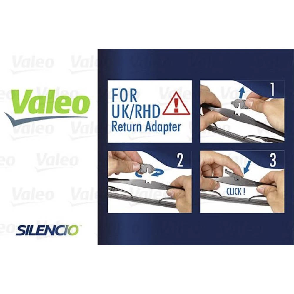 Каркасные дворники VALEO Silencio Convertional