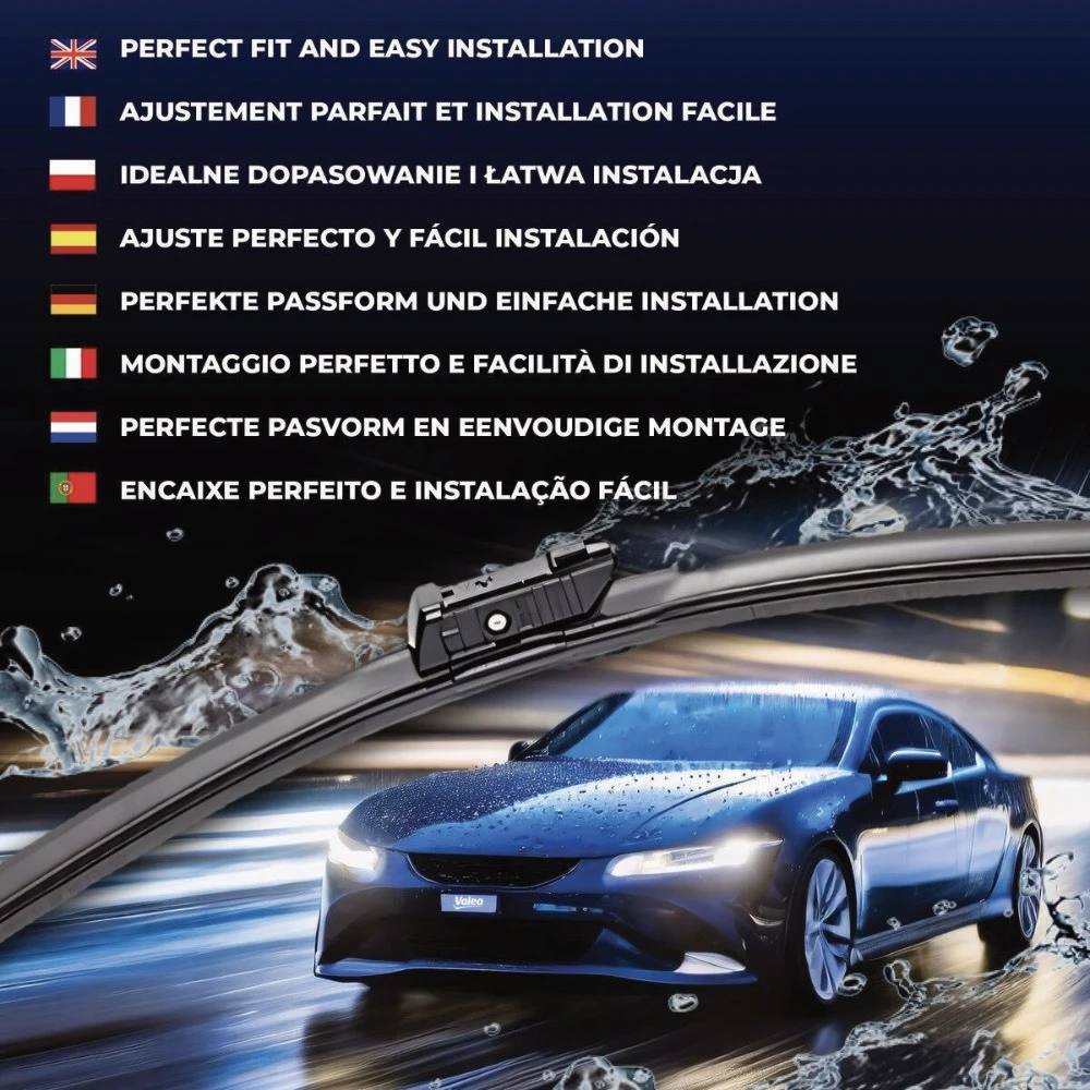Безкаркасні двірники VALEO Silencio Flat