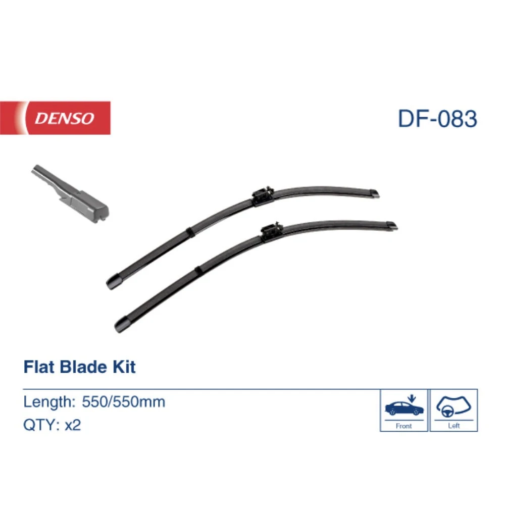 Комплект бескаркасных дворников DENSO Flat DF-083 550 мм и 550 мм