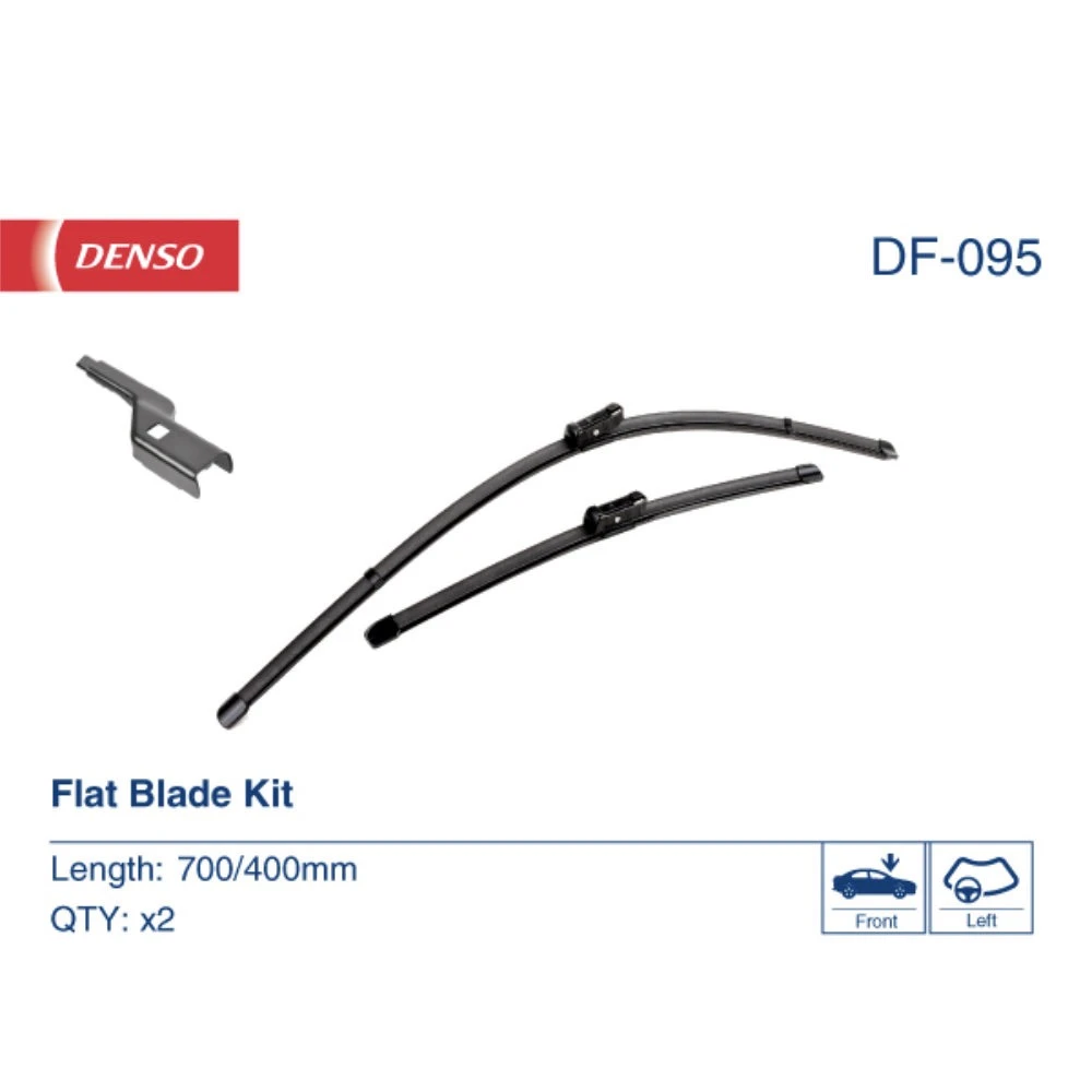 Комплект бескаркасных дворников DENSO Flat DF-095 700 мм и 400 мм