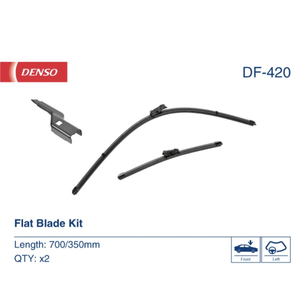 Комплект бескаркасных дворников DENSO Flat DF-420 700 мм и 350 мм