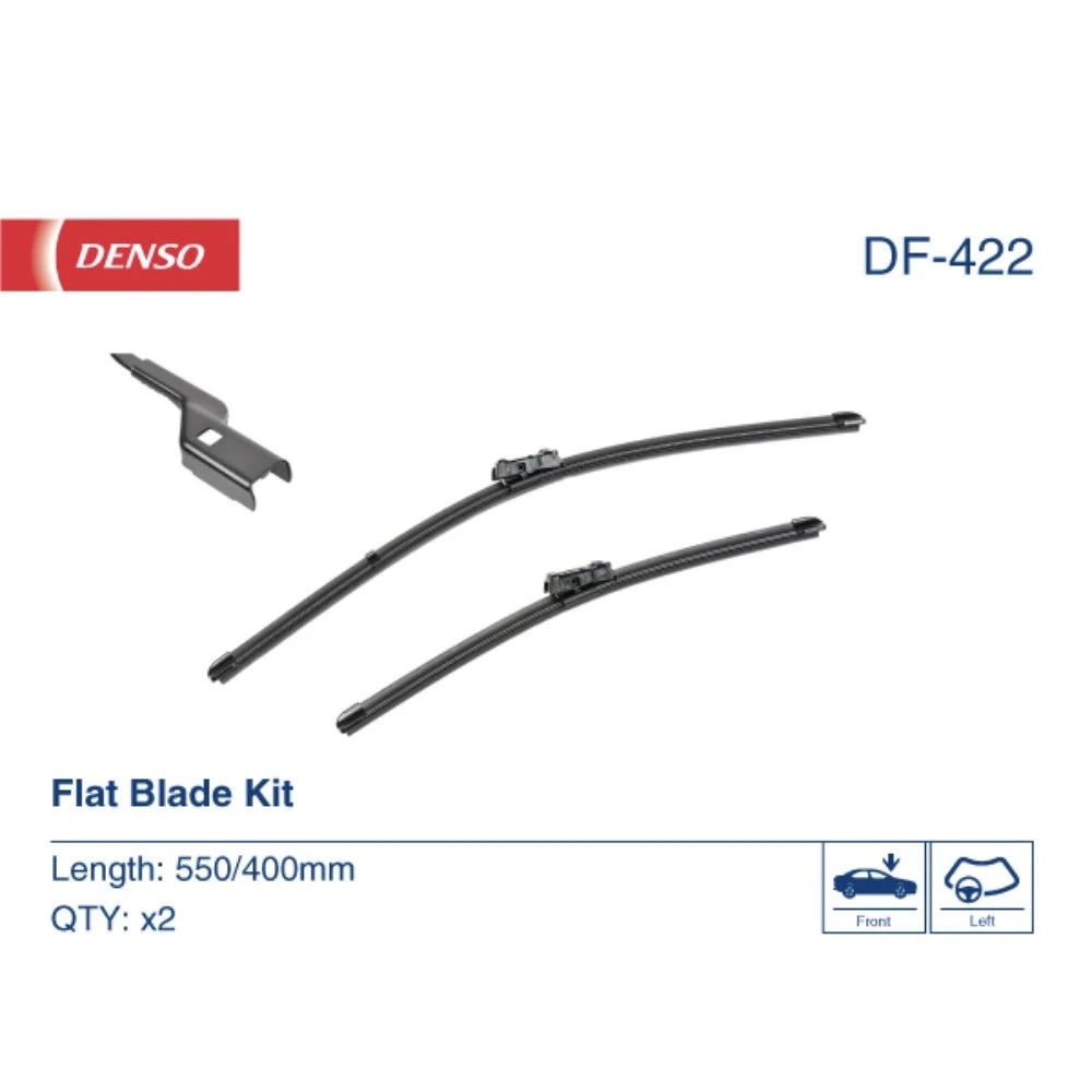 Комплект бескаркасных дворников DENSO Flat DF-422 550 мм и 400 мм