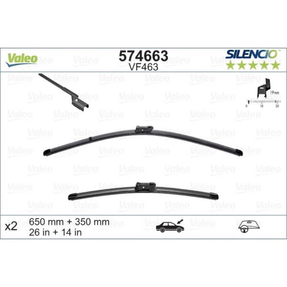 Бескаркасные дворники VALEO Silencio Flat