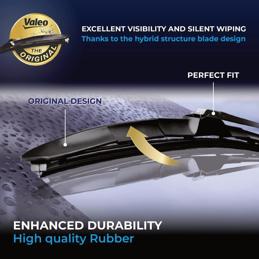 Безкаркасні двірники VALEO Silencio Hybrid