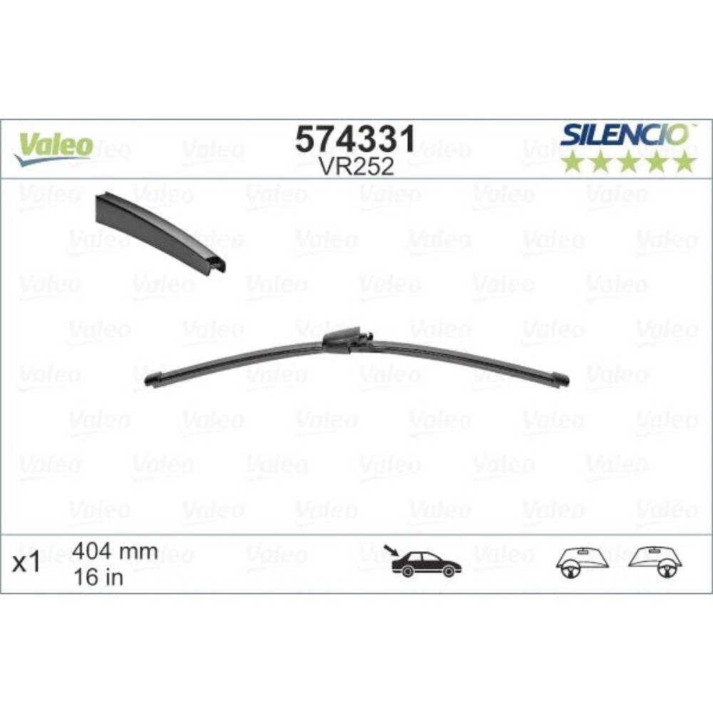 Задняя щётка VALEO Silencio Rear