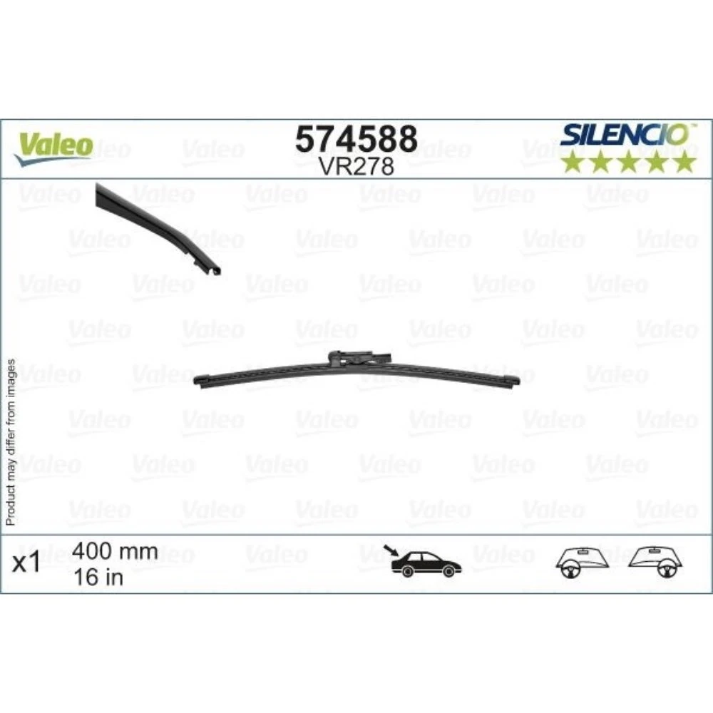 Безкаркасні щітки склоочисника VALEO Silencio Flat