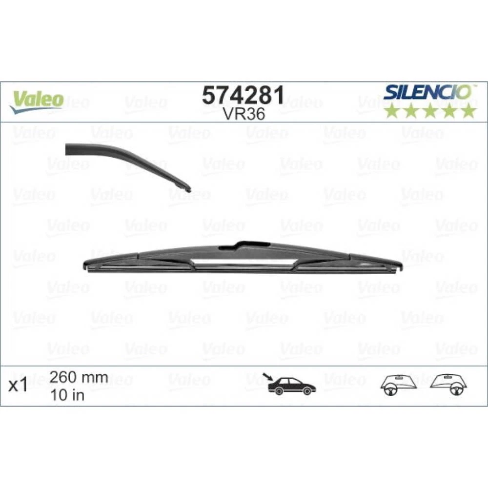 Задня щітка VALEO Silencio Rear