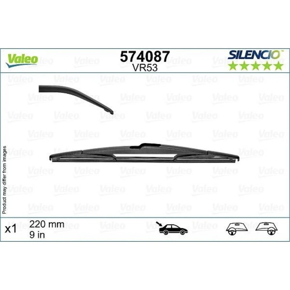 Безкаркасні двірники VALEO Silencio Flat