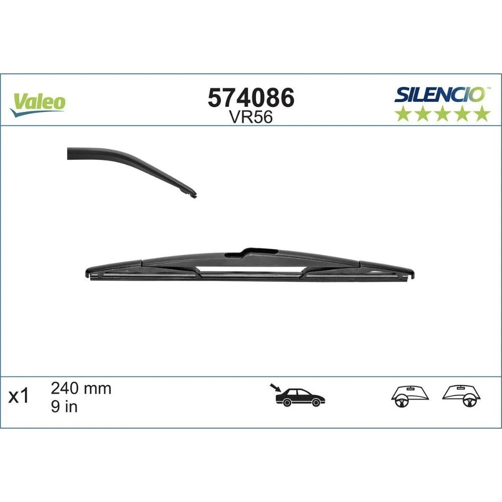 Задня щітка VALEO Silencio Rear