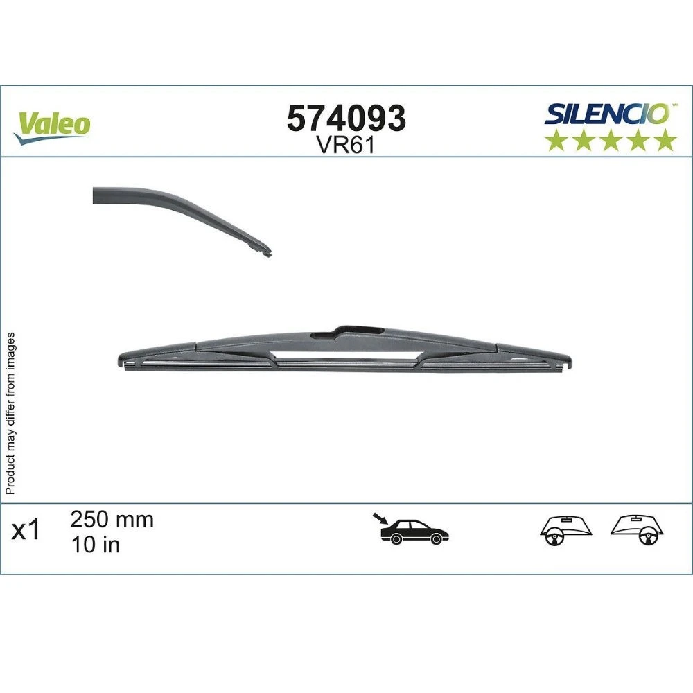 Задняя щётка VALEO Silencio Rear