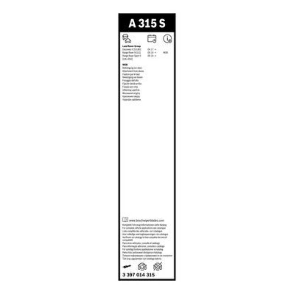Бескаркасные дворники BOSCH AeroTwin на Range Rover Sport 2 LW facelift 09.2016-2022 original wiper arm