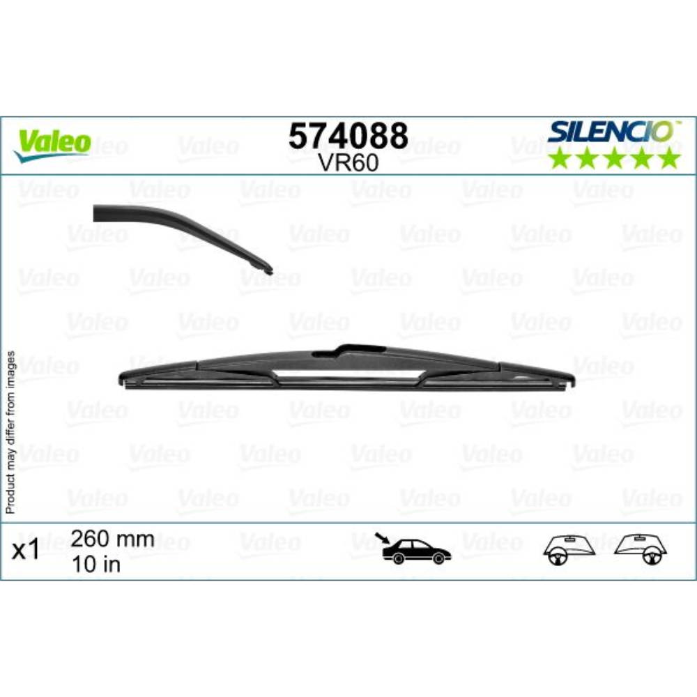 Задня щітка VALEO Silencio Rear на Renault Captur 2 JB, JE