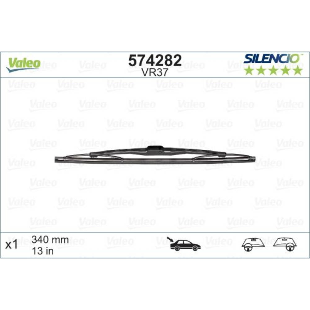 Задняя щетка VALEO Silencio Rear на Ford Focus 2 DA hatchback 07.2004-02.2006 metal rear wiper