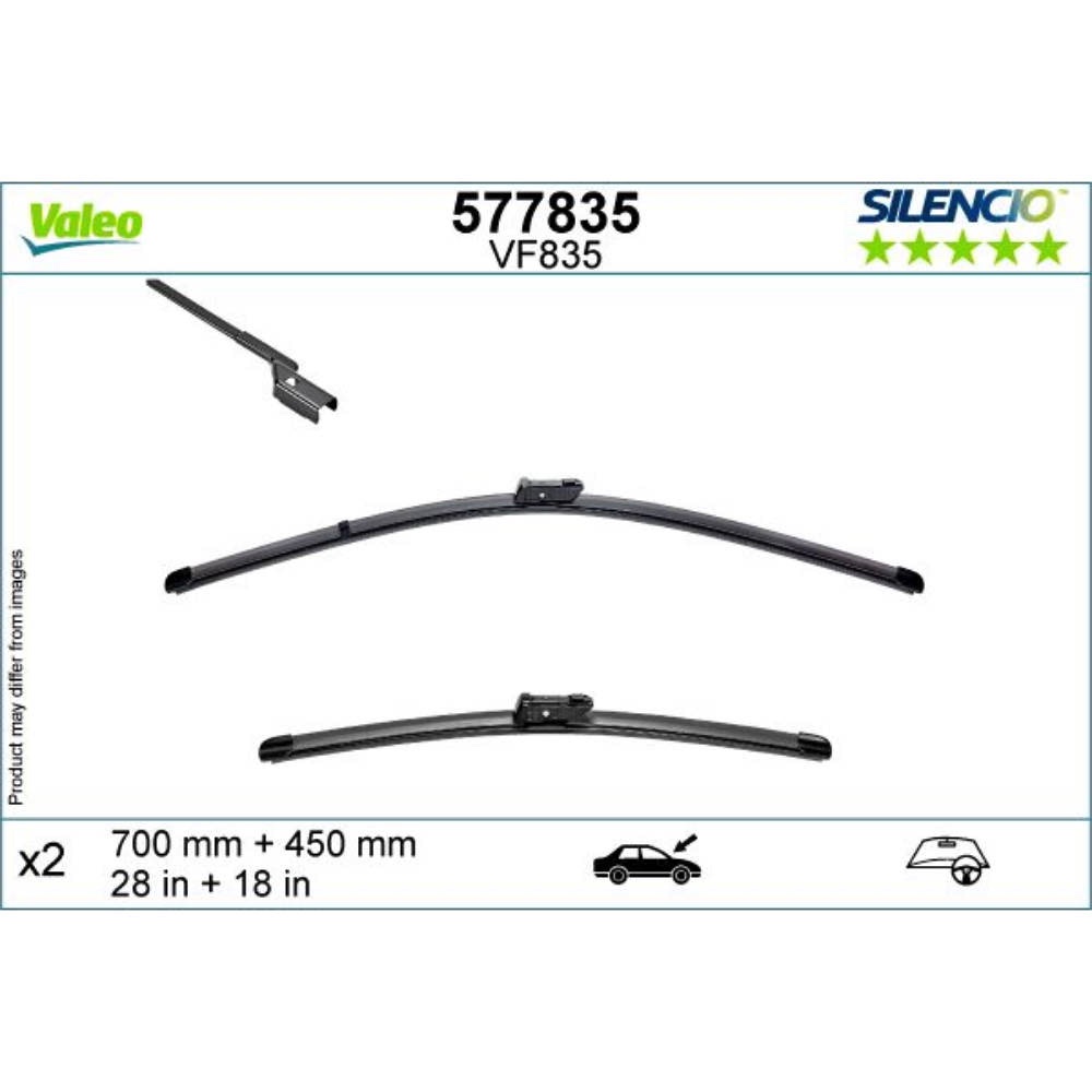 Безкаркасні двірники VALEO Silencio Flat на Audi Q4 e-tron 