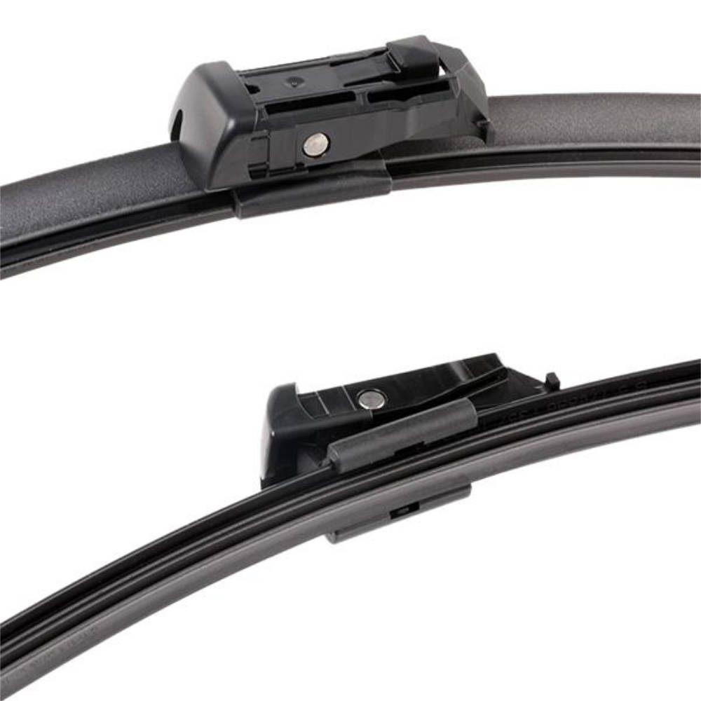 Безкаркасні двірники VALEO Silencio Flat на Mercedes C class C204 coupe facelift 12.2013-10.2015 push button wiper arm