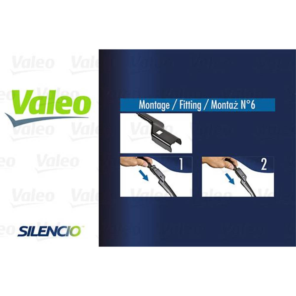 Безкаркасні двірники VALEO Silencio Flat на Ford EcoSport 2 EU original wiper arm