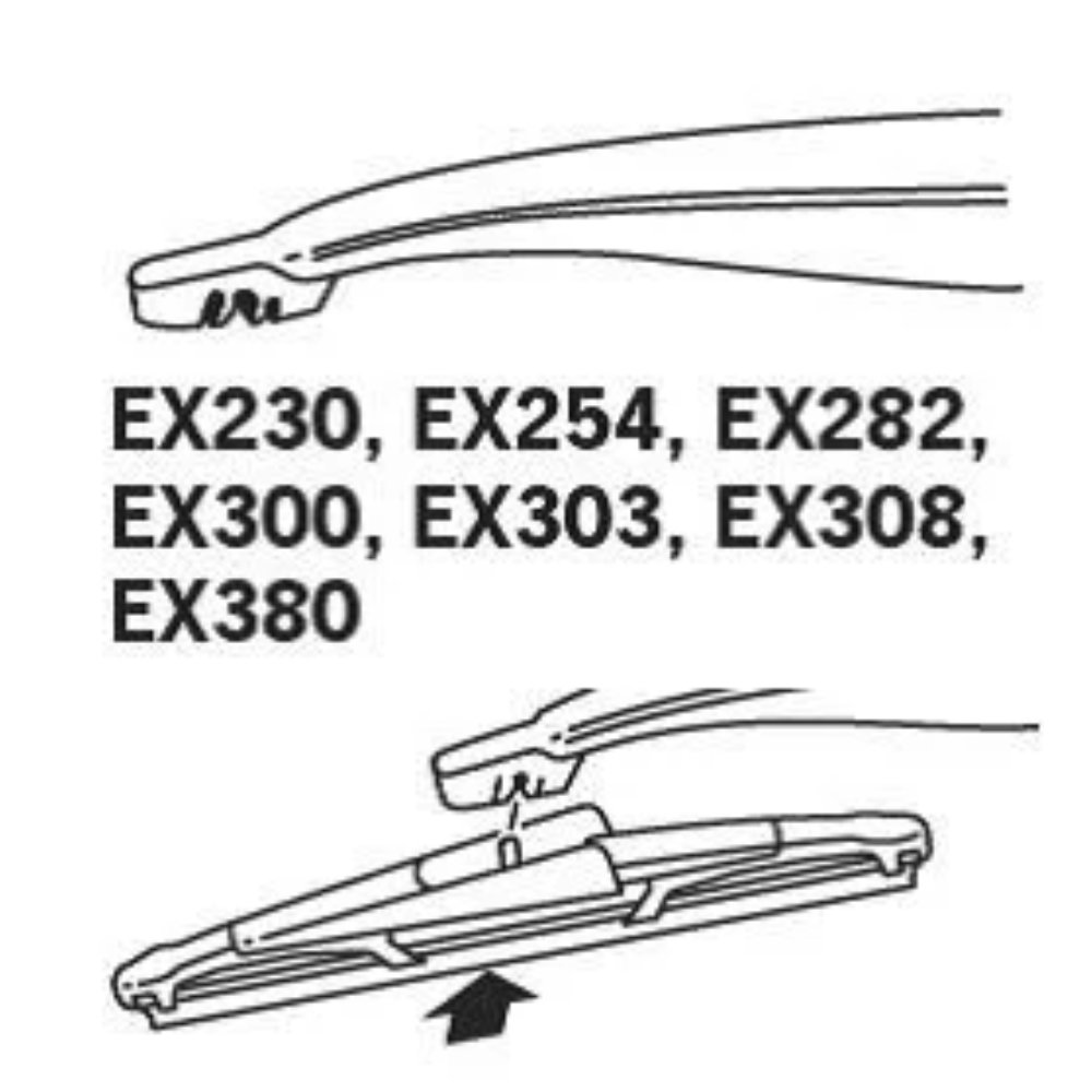 Задня щітка TRICO Exact Fit Rear на Opel Astra GTC H 3 coupe