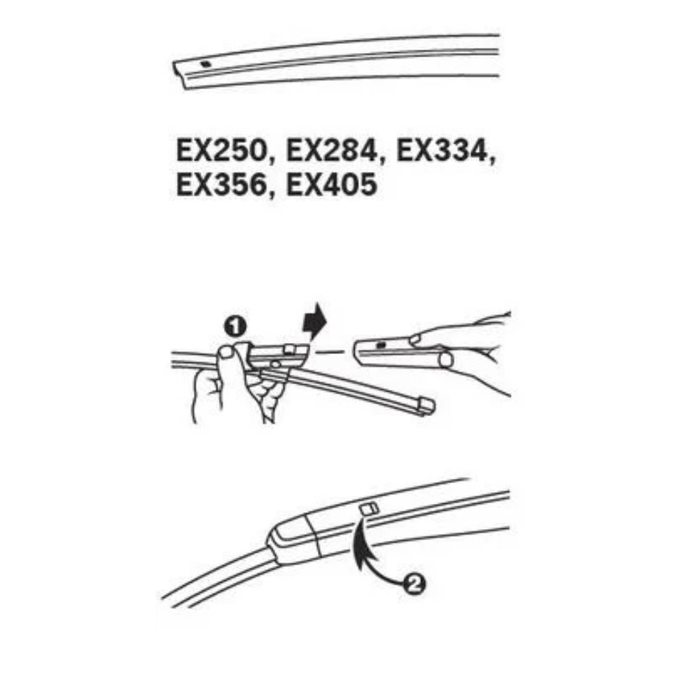 Задняя щетка TRICO Exact Fit Rear на Skoda Fabia Combi 2 5J5 facelift 05.2013-12.2014 new rear wiper