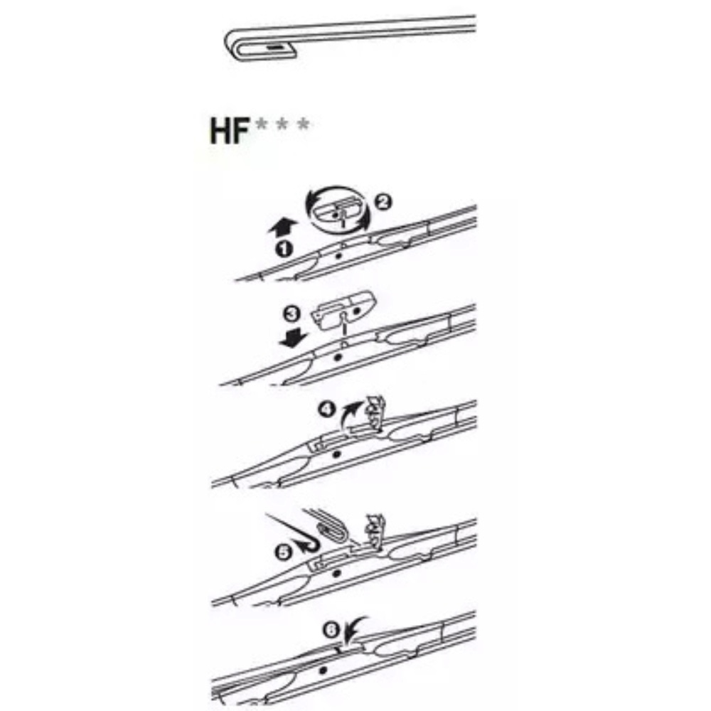 Гібридні двірники TRICO Exact Fit Hybrid на Ford Mustang 5 09.2004-08.2009 hook wiper arm