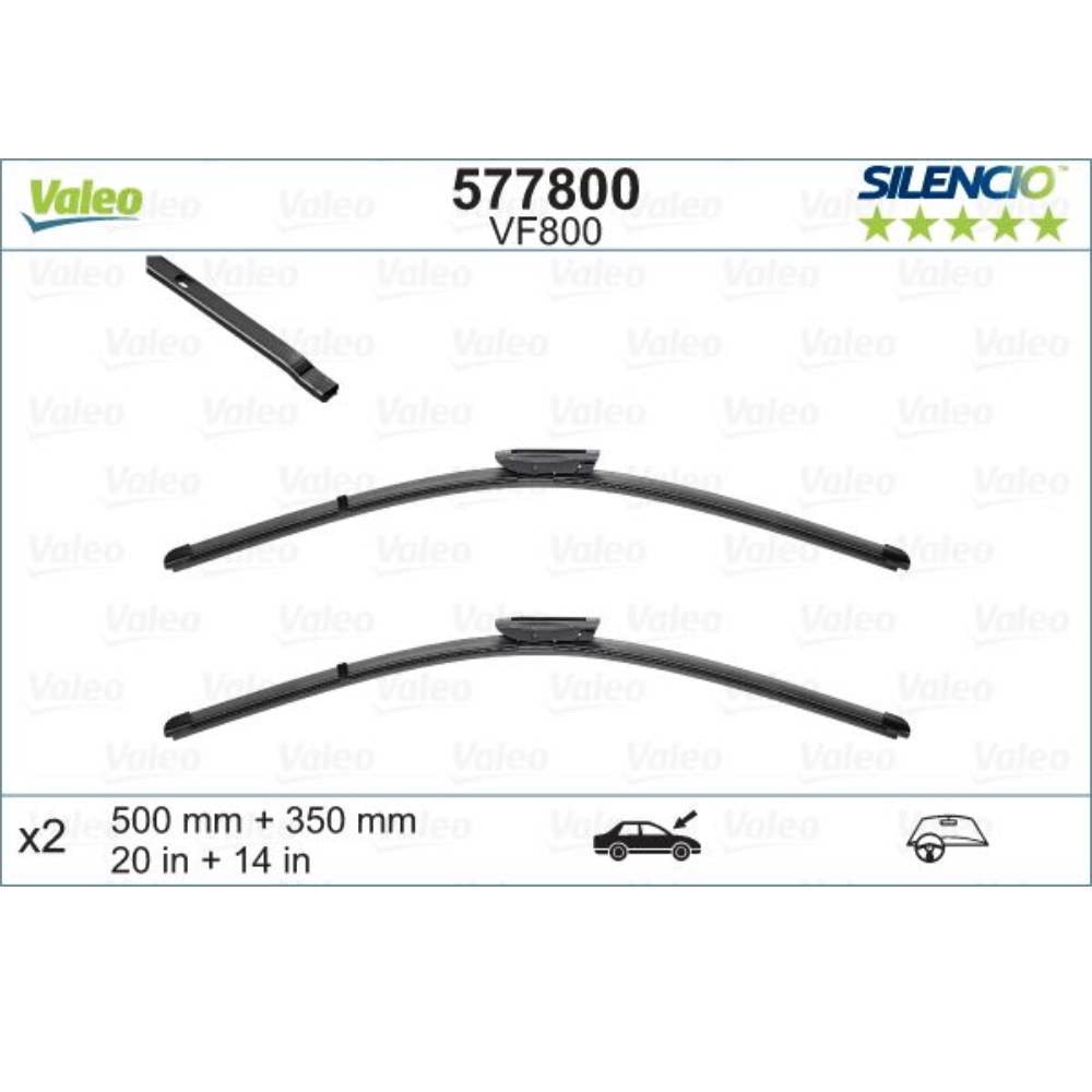 Бескаркасные дворники VALEO Silencio Flat на Renault Twingo 3