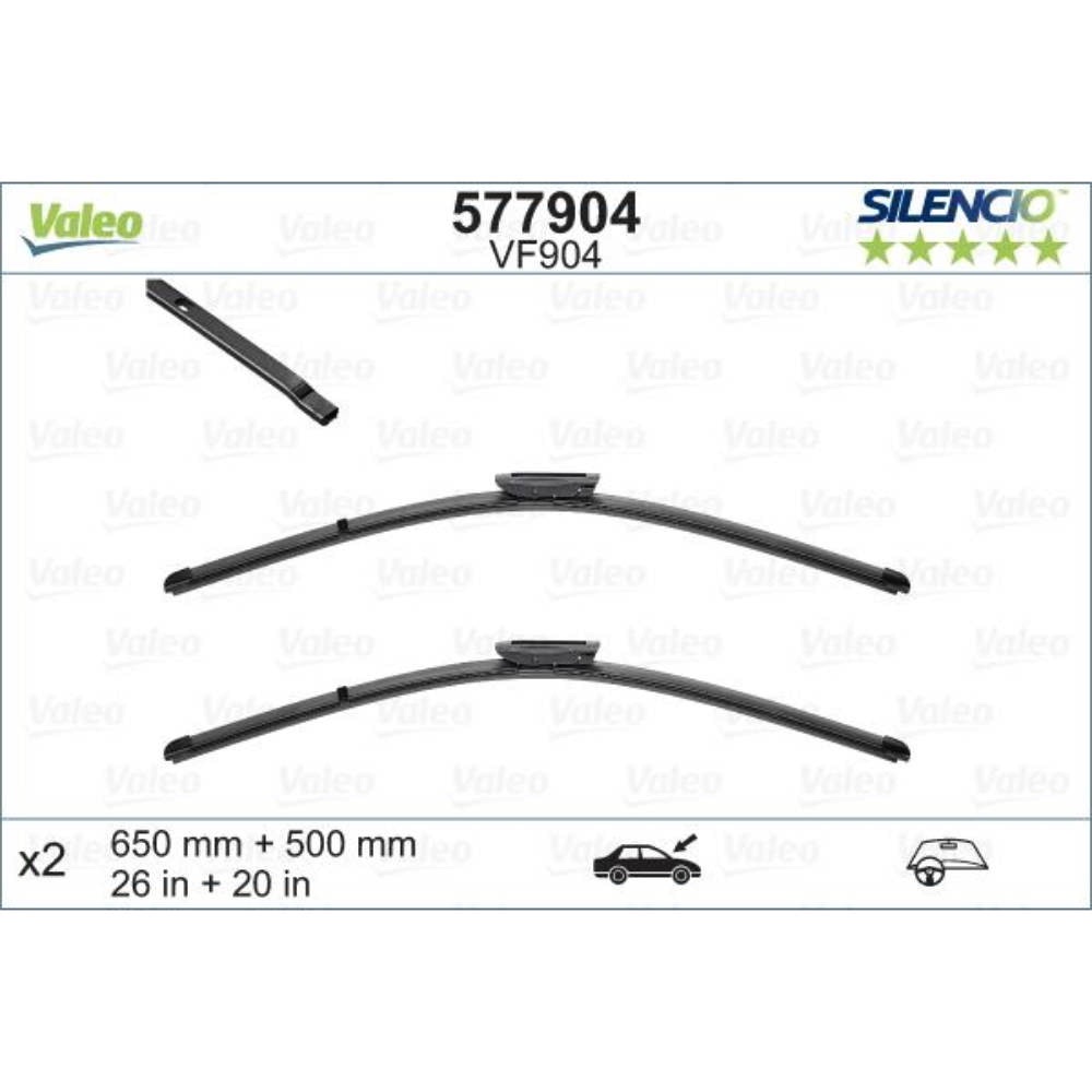 Бескаркасные дворники VALEO Silencio Flat на Opel Vivaro C 3, 2 rear doors, rear wiper 300 mm