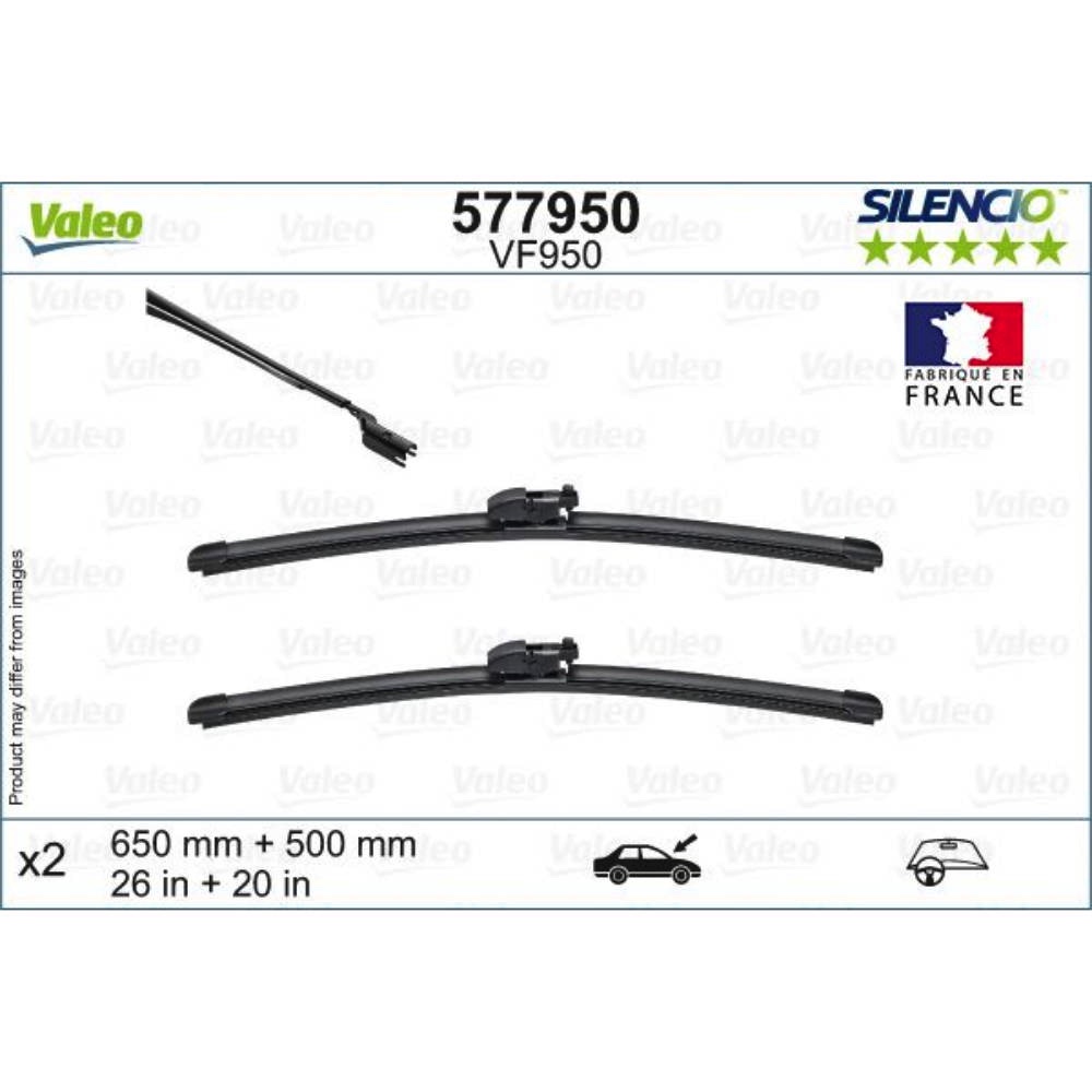 Бескаркасные дворники VALEO Silencio Flat на Subaru Ascent USA