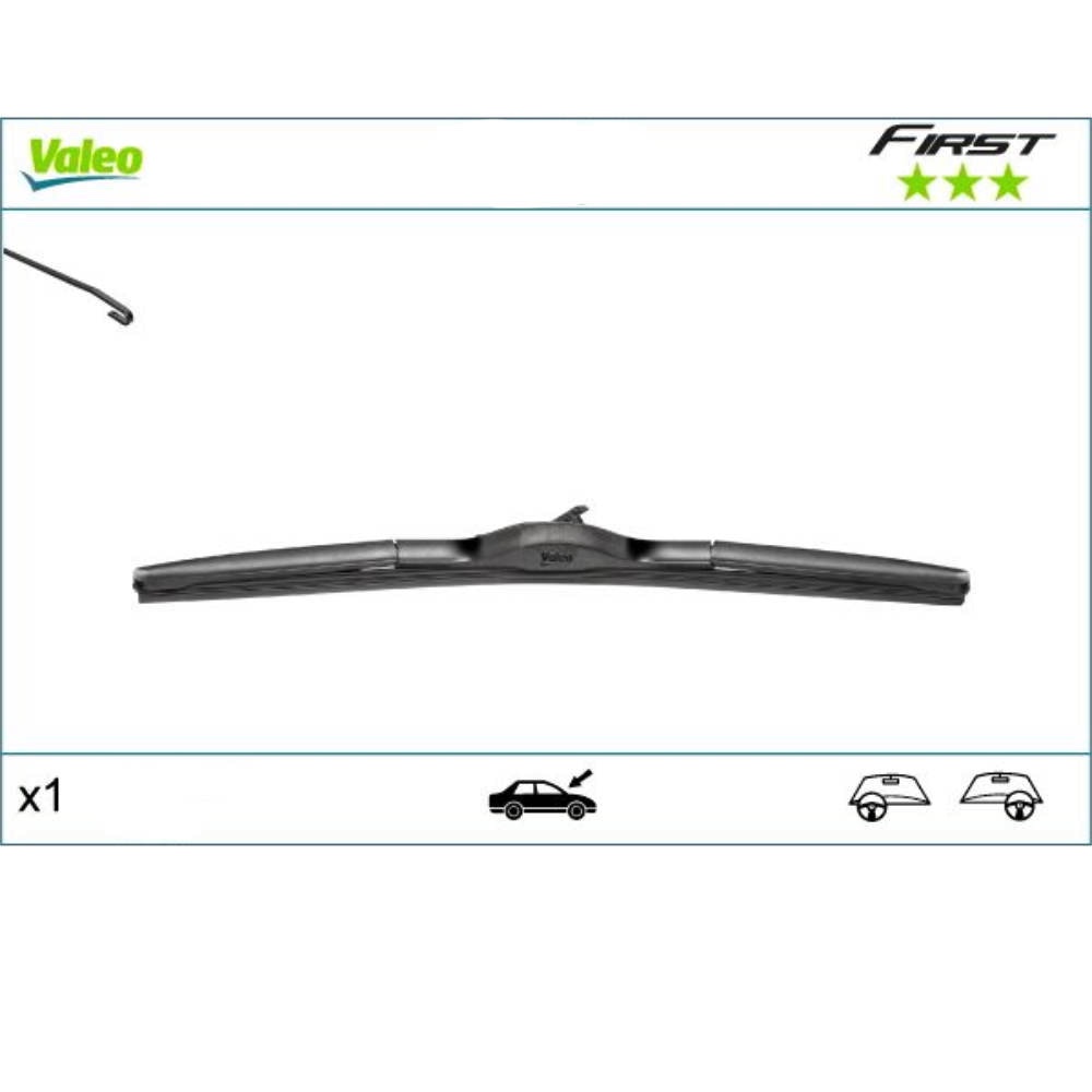 Гибридные дворники VALEO First Hybrid на Nissan Juke 1 F15 06.2010-03.2017 front hook wiper arm, plastic rear wiper