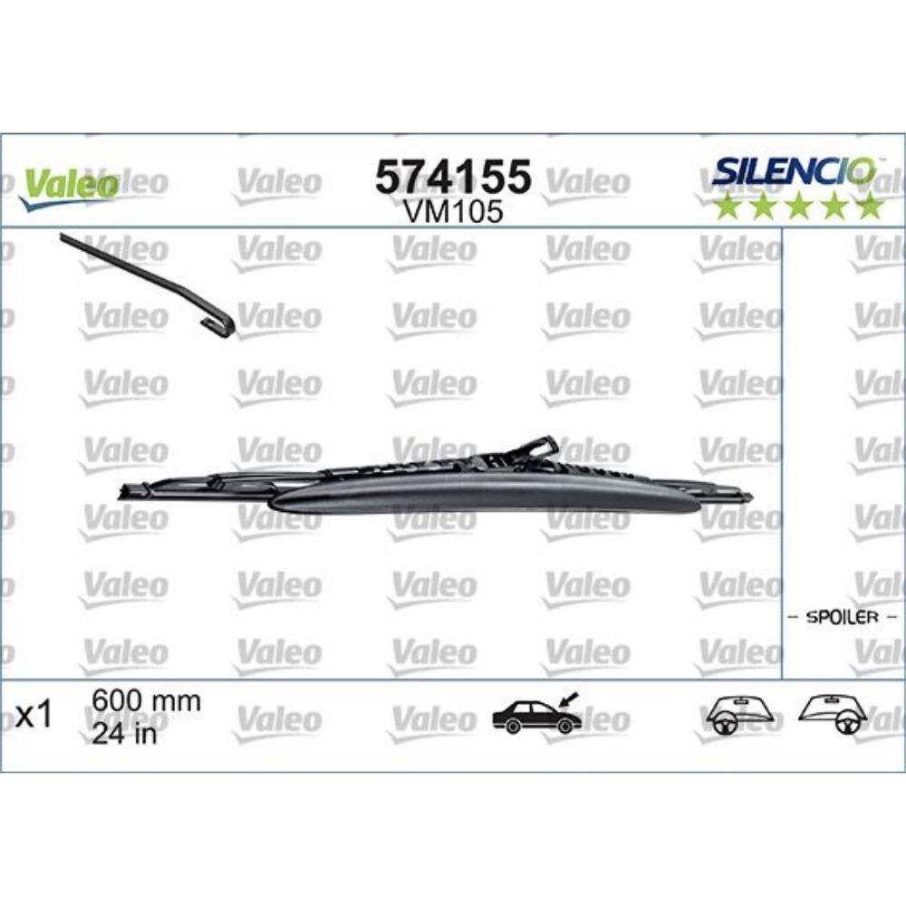 Каркасные дворники VALEO Silencio Convertional на BMW 7 series E38