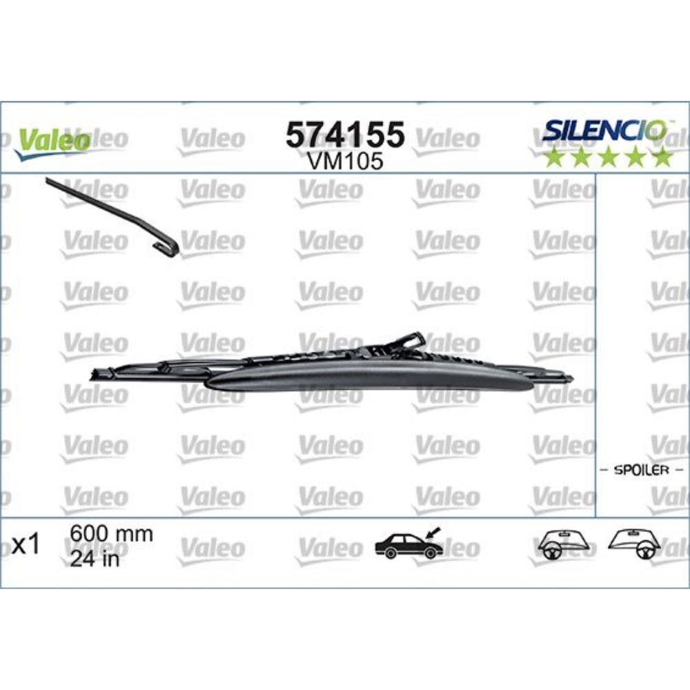 Каркасные дворники VALEO Silencio Convertional на BMW 7 series E32