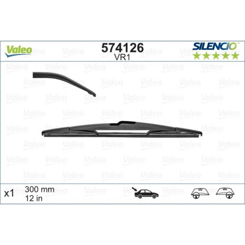 Задняя щетка VALEO Silencio Rear на Chevrolet Tahoe 3 GMT900 hook wiper arm