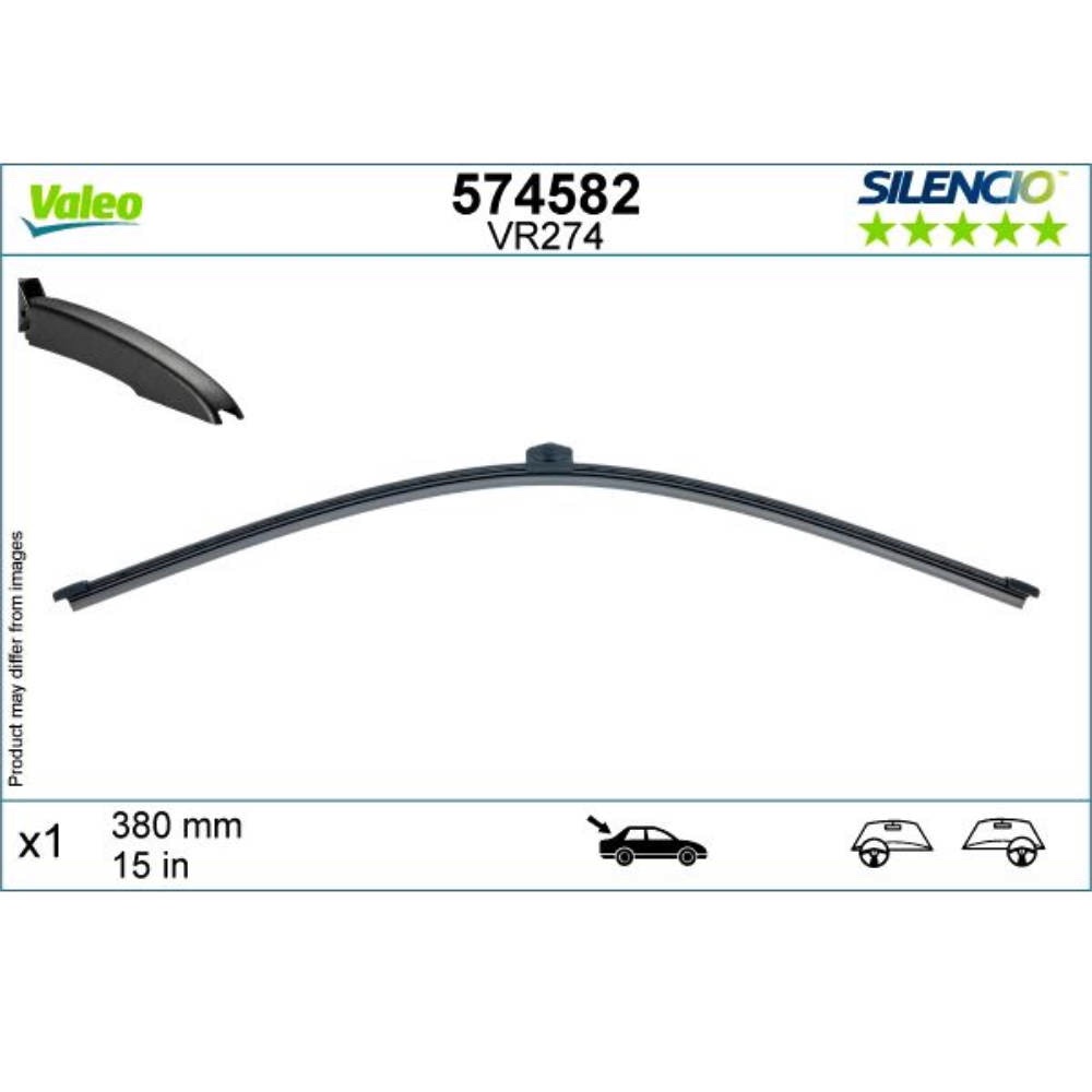 Задняя щетка VALEO Silencio Rear на Porsche Cayenne 2 958, 92A
