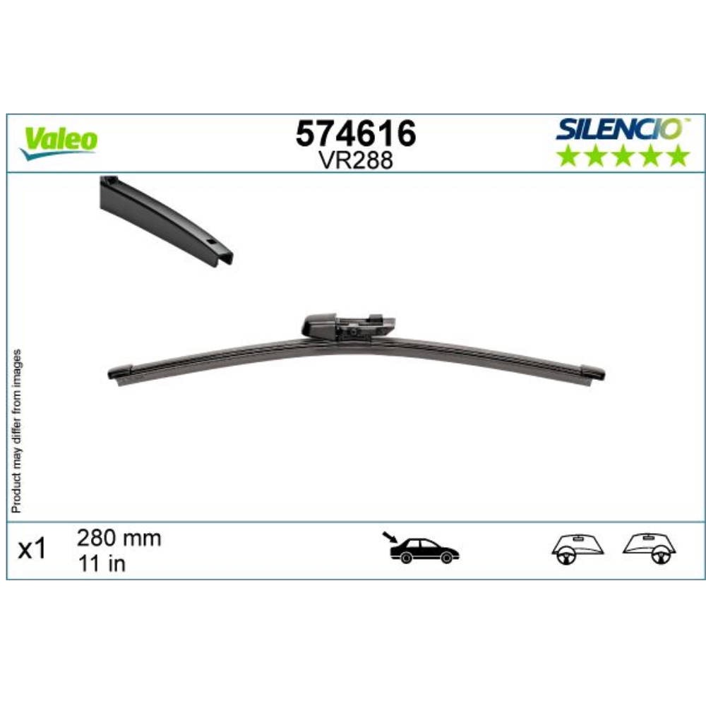 Задня щітка VALEO Silencio Rear на Skoda Fabia 4 hatchback