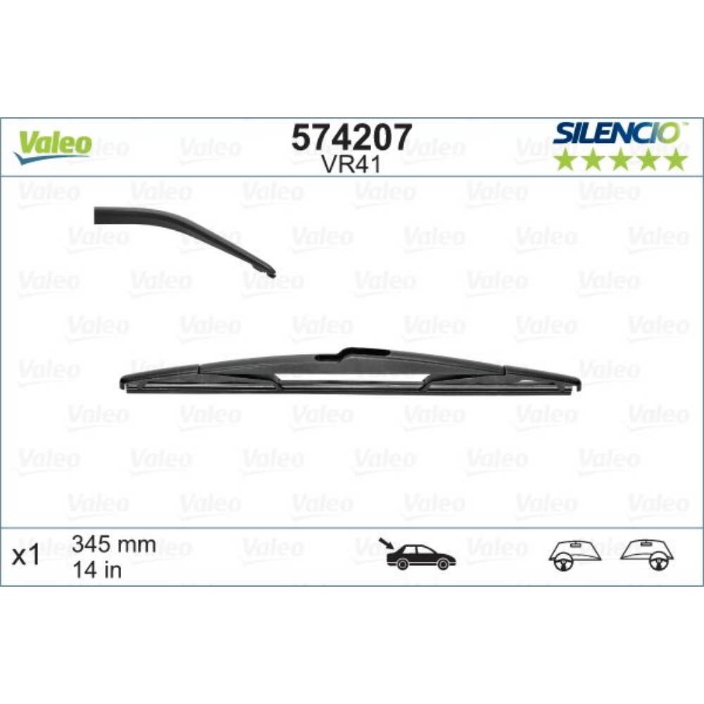 Задня щітка VALEO Silencio Rear на Daihatsu SIrion 2 M300 facelift