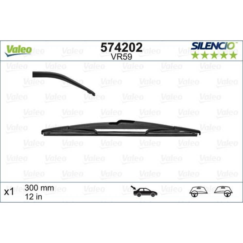 Задняя щетка VALEO Silencio Rear на Nissan Qashqai +2 1 J10