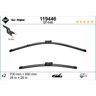 Двірники SWF VisioFlex Original на Opel Astra