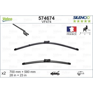 Двірники VALEO Silencio Flat на Opel Meriva