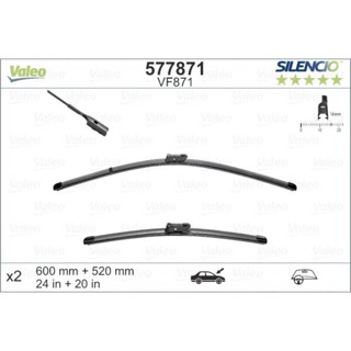 Дворники VALEO Silencio Flat на Porsche Panamera